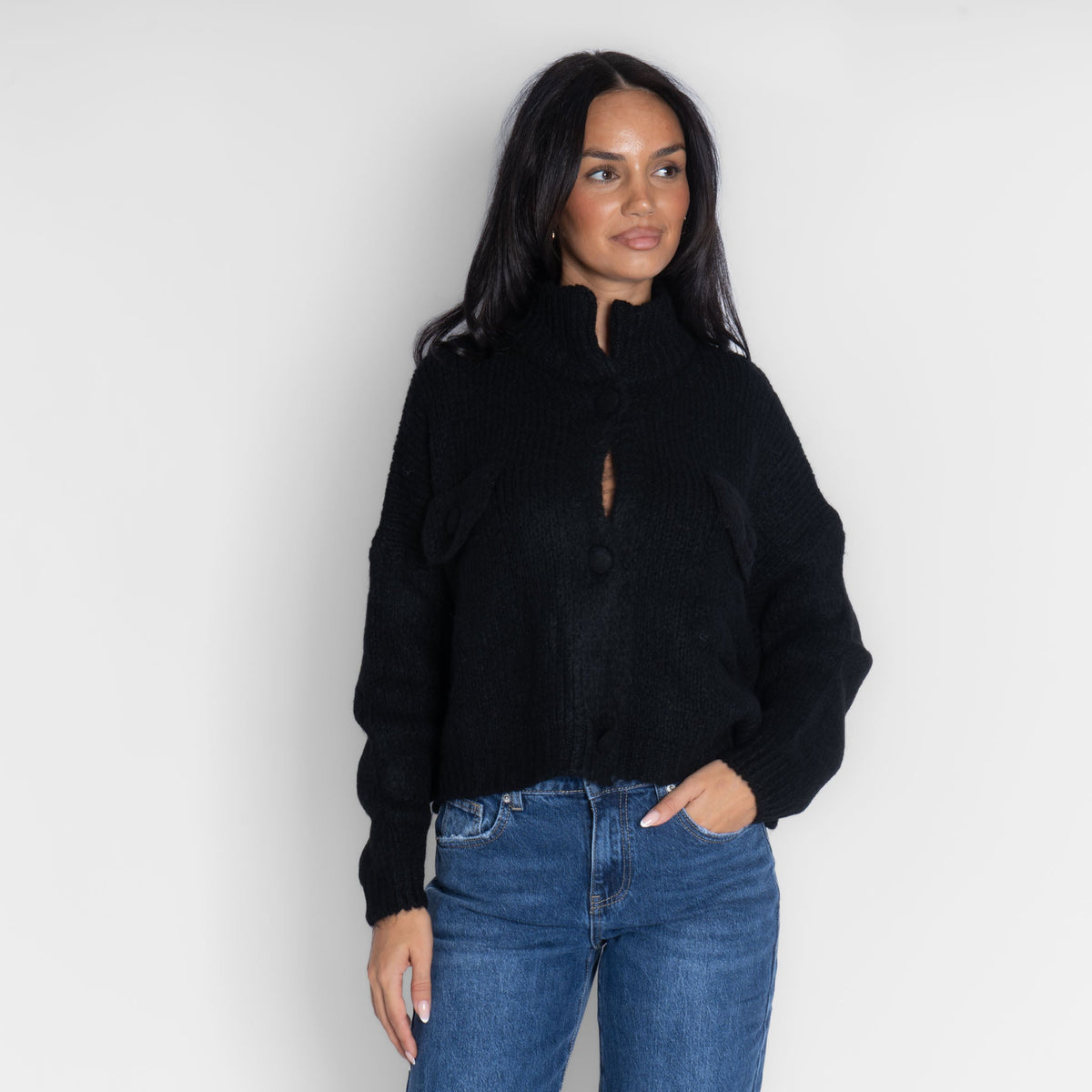 Cárdigan Oversize con Botones Carlota