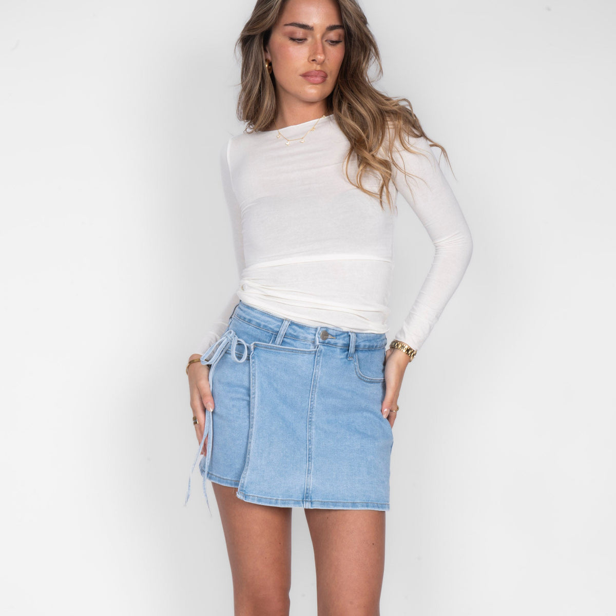 Soft Denim Hosenrock