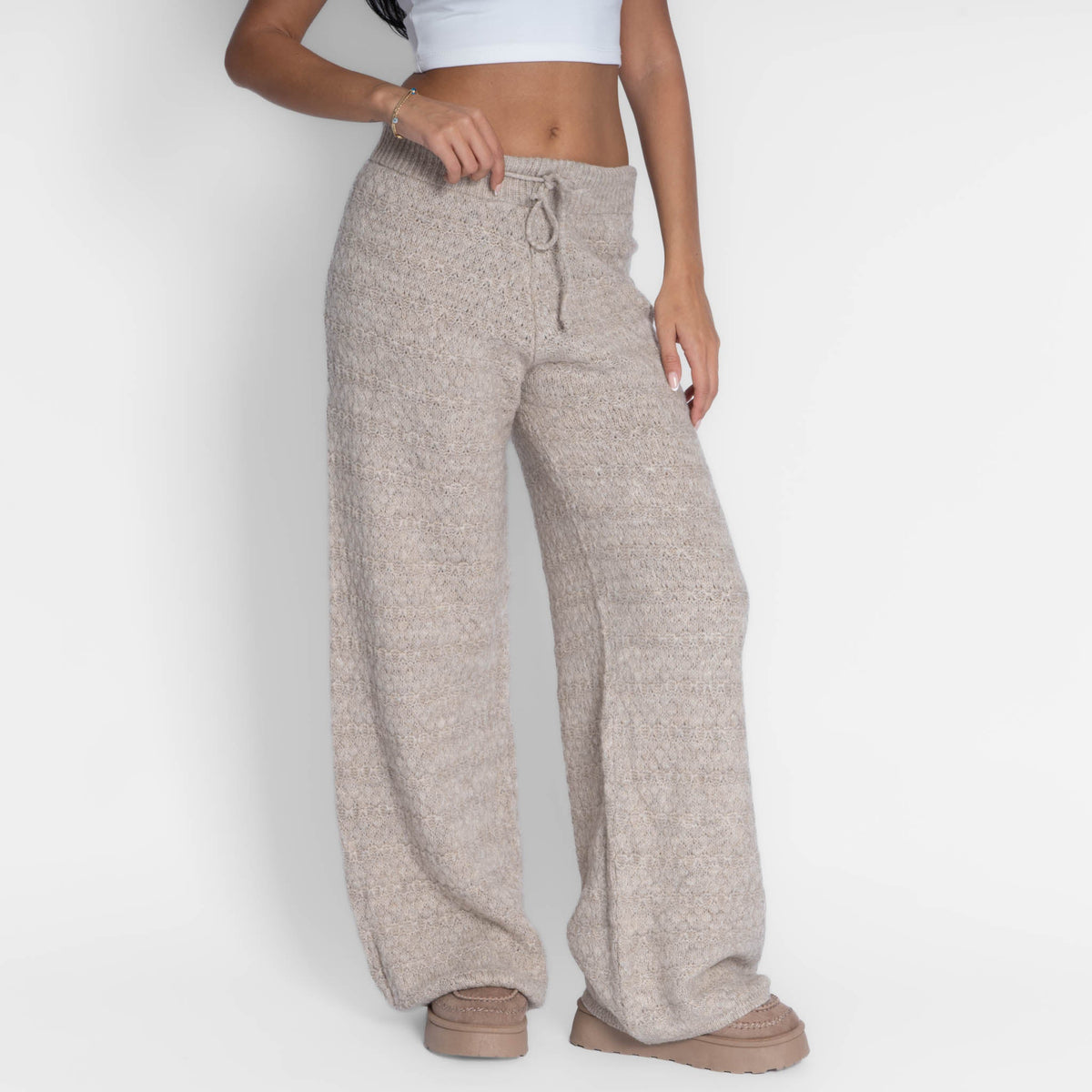Pantalón Ancho de Punto Noa