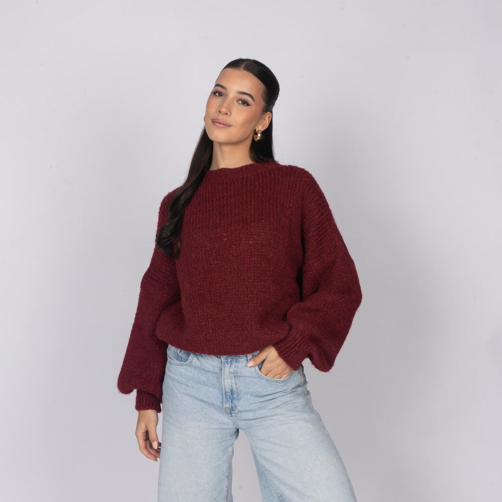 Jersey Oversize de Cuello Redondo Silvia