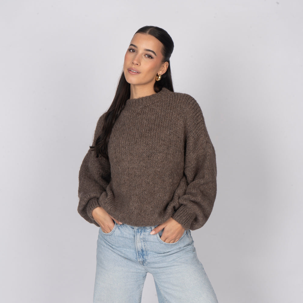 Jersey Oversize de Cuello Redondo Silvia