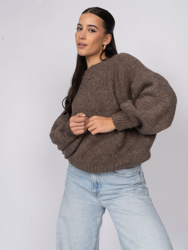 Jersey Oversize de Cuello Redondo Silvia