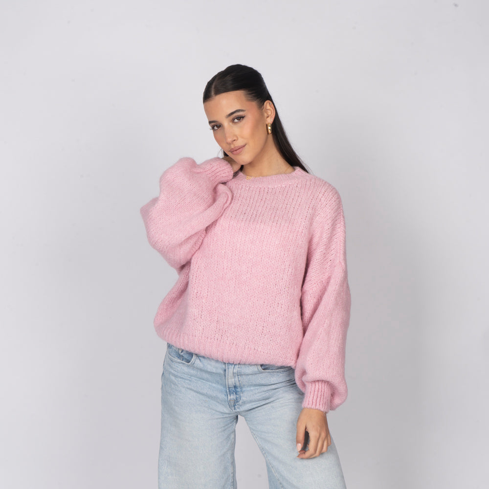 Jersey Oversize de Cuello Redondo Silvia