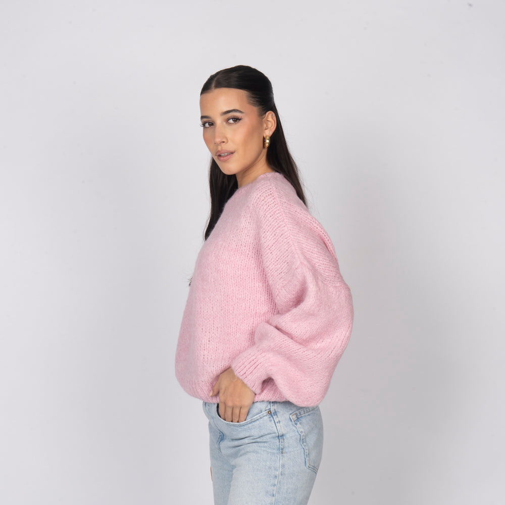 Jersey Oversize de Cuello Redondo Silvia
