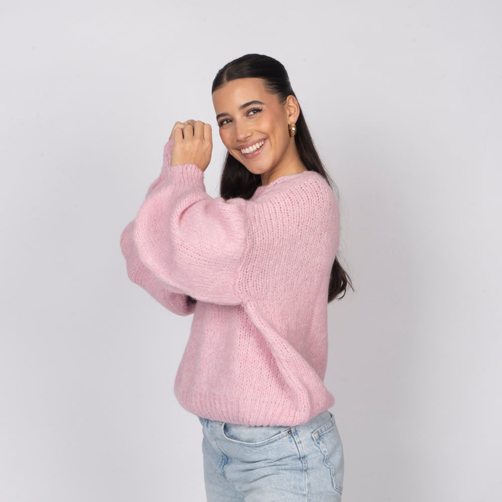 Jersey Oversize de Cuello Redondo Silvia