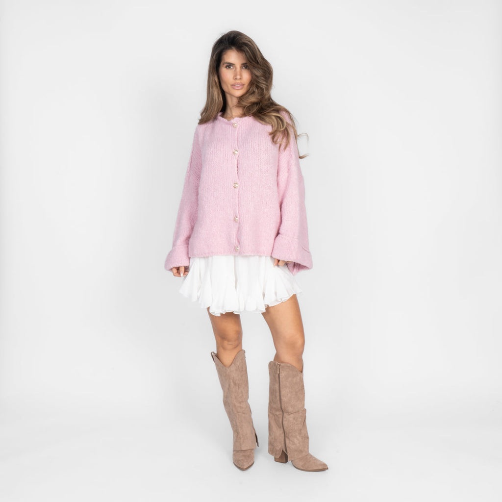 Cárdigan Oversize de Mangas Vueltas Natalia
