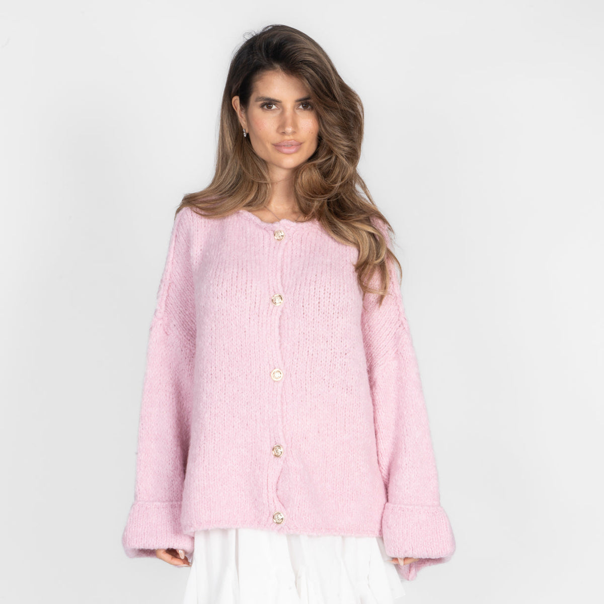 Cárdigan Oversize de Mangas Vueltas Natalia