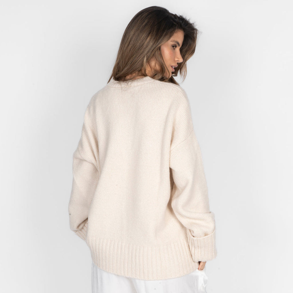 Jersey Oversize con Puños Vueltos Beatriz