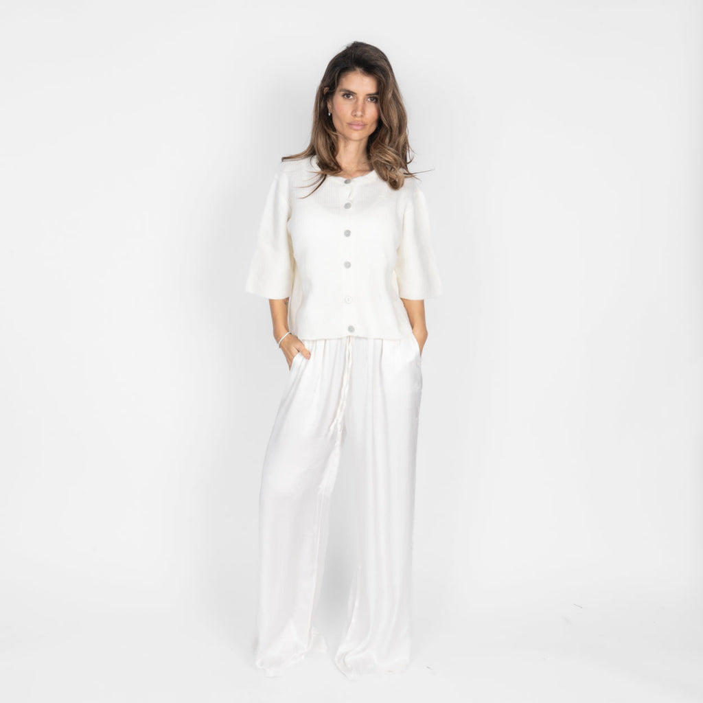 Pantalón Satinado Ancho Aroa
