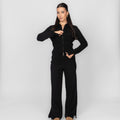 Conjunto Corto de Punto Acanalado Top y Pantalón Fabiola