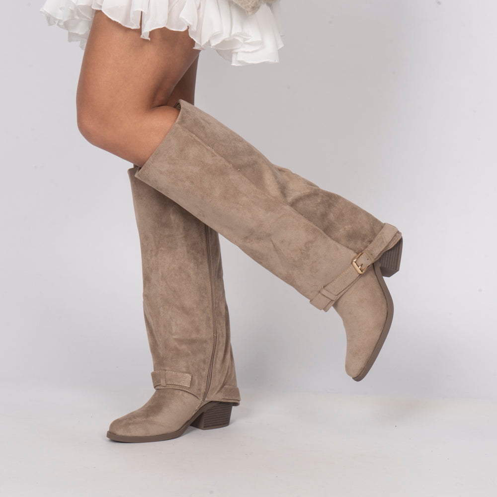 Bota Alta Estilo Western Paloma