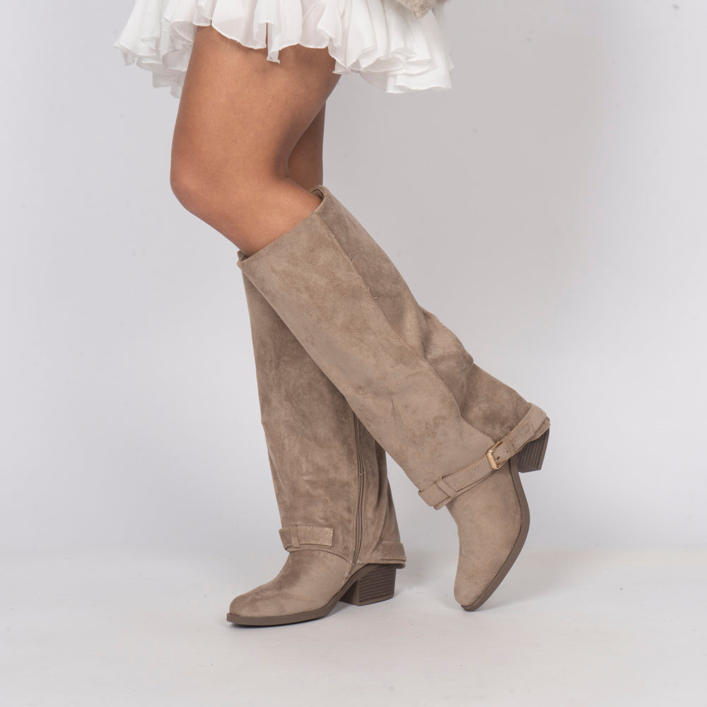 Bota Alta Estilo Western Paloma