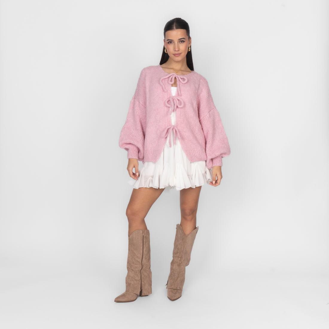 Cárdigan Oversize con Lazos Delanteros Noemí