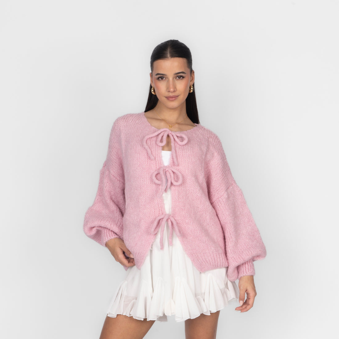 Cárdigan Oversize con Lazos Delanteros Noemí