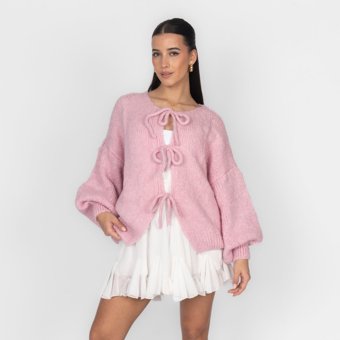 Cárdigan Oversize con Lazos Delanteros Noemí