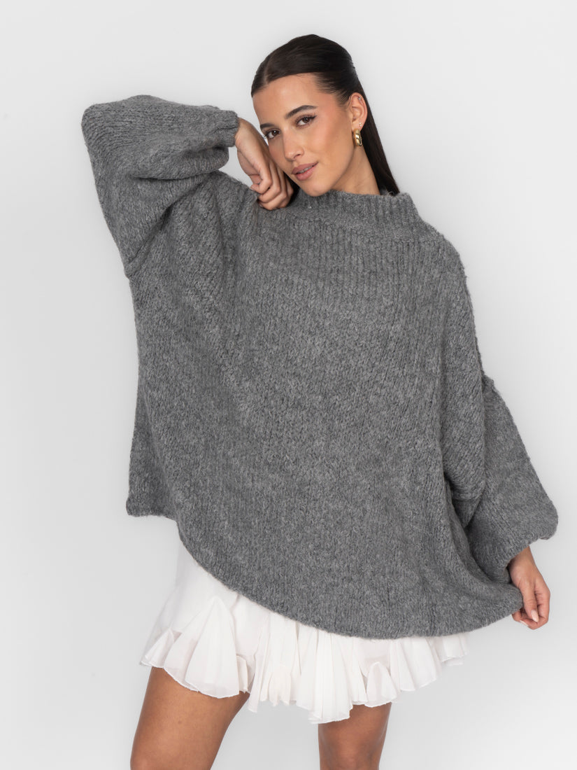 Jersey Oversize de Cuello Alto Úrsula