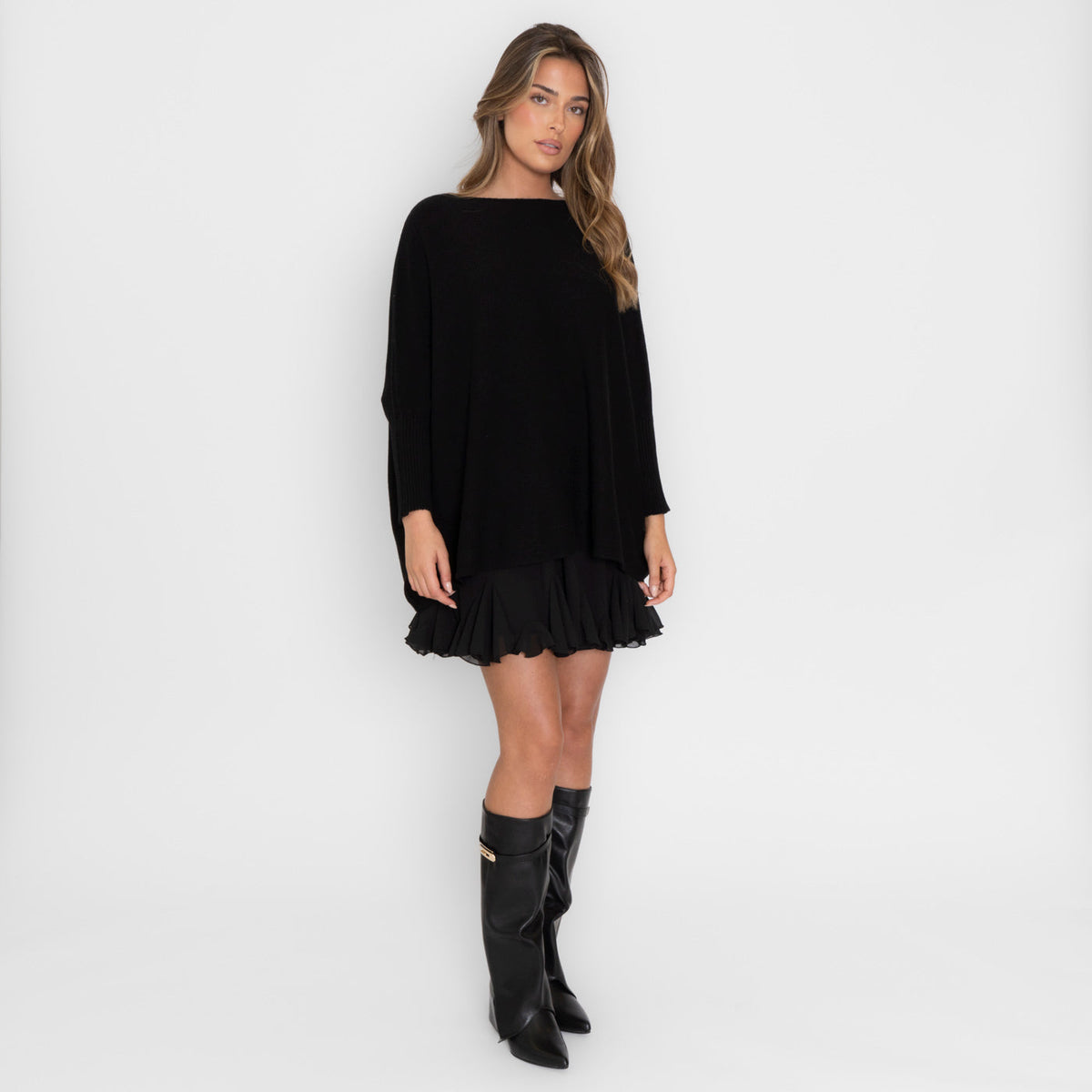 Jersey Oversize Hombros Caídos Rafaela