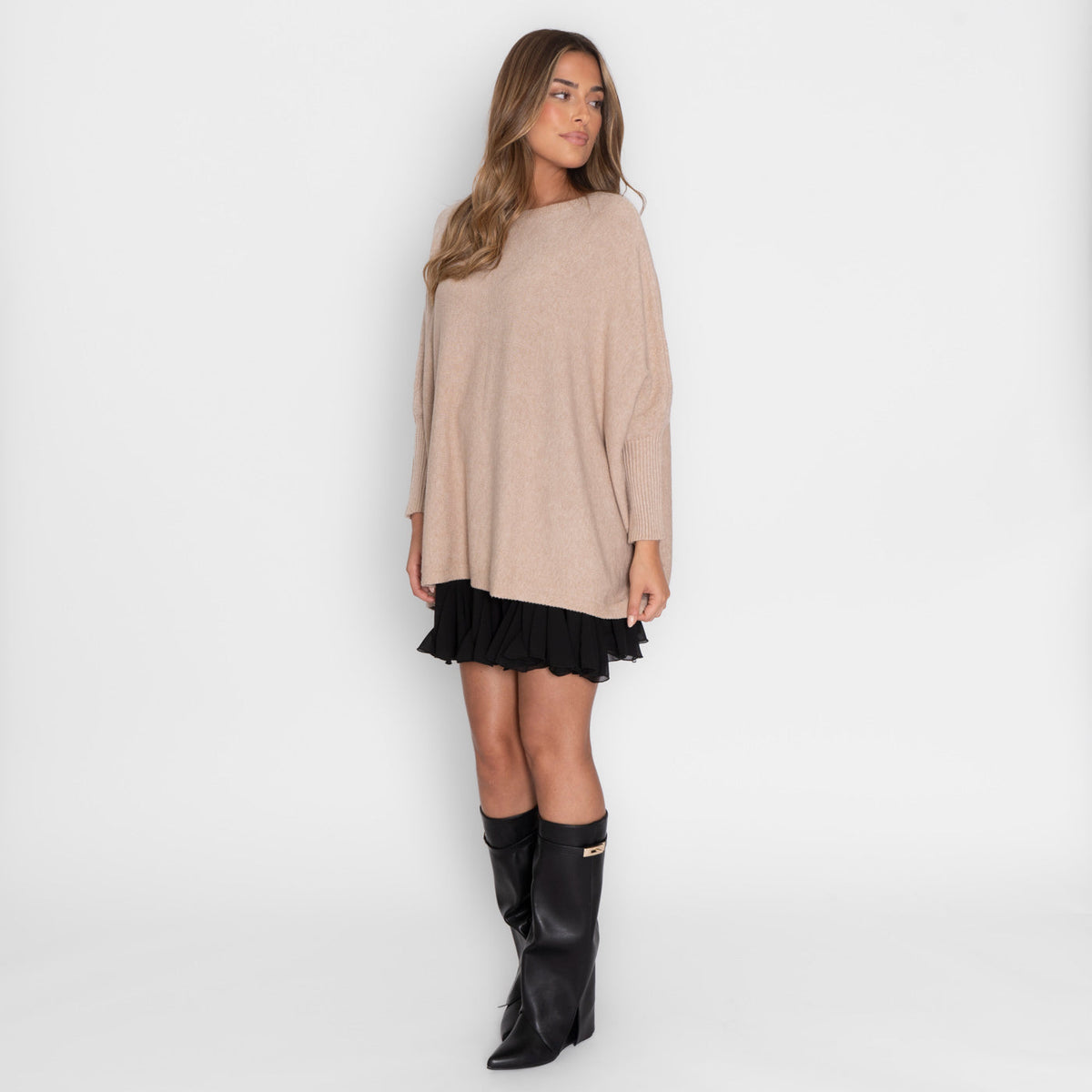 Jersey Oversize Hombros Caídos Rafaela