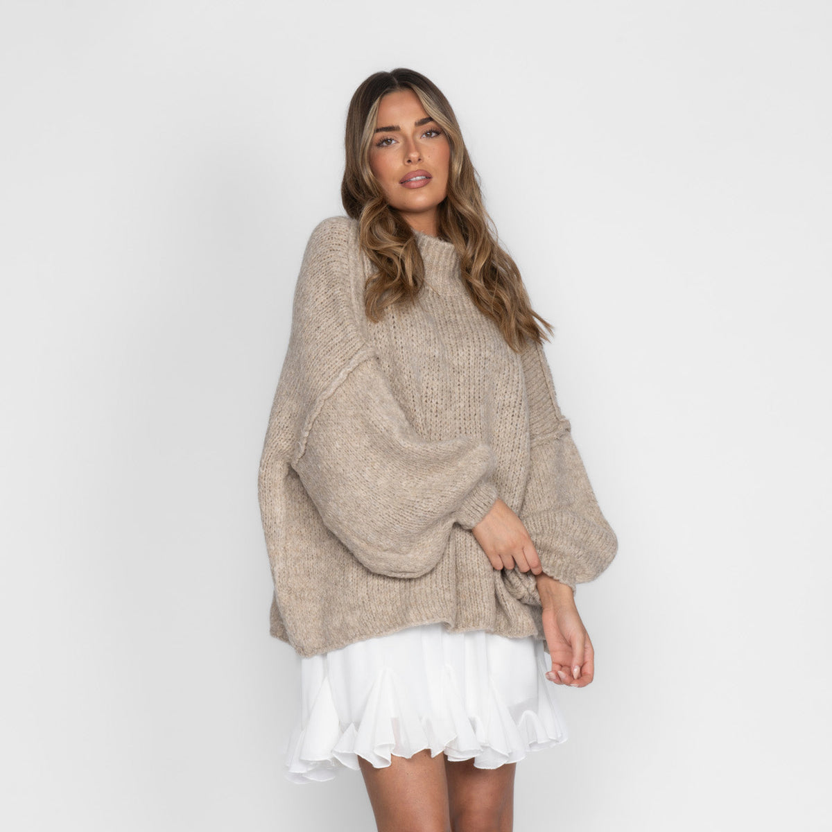 Jersey Oversize de Cuello Alto Úrsula