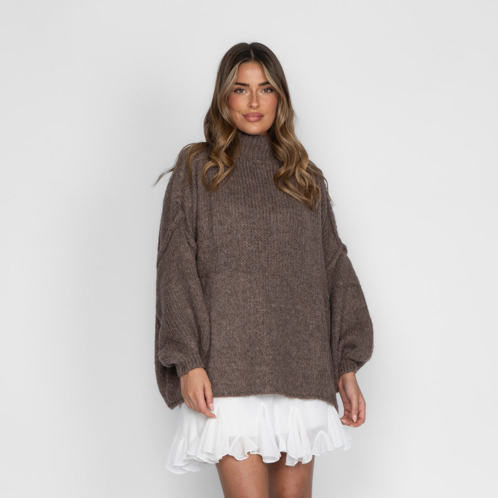 Jersey Oversize de Cuello Alto Úrsula
