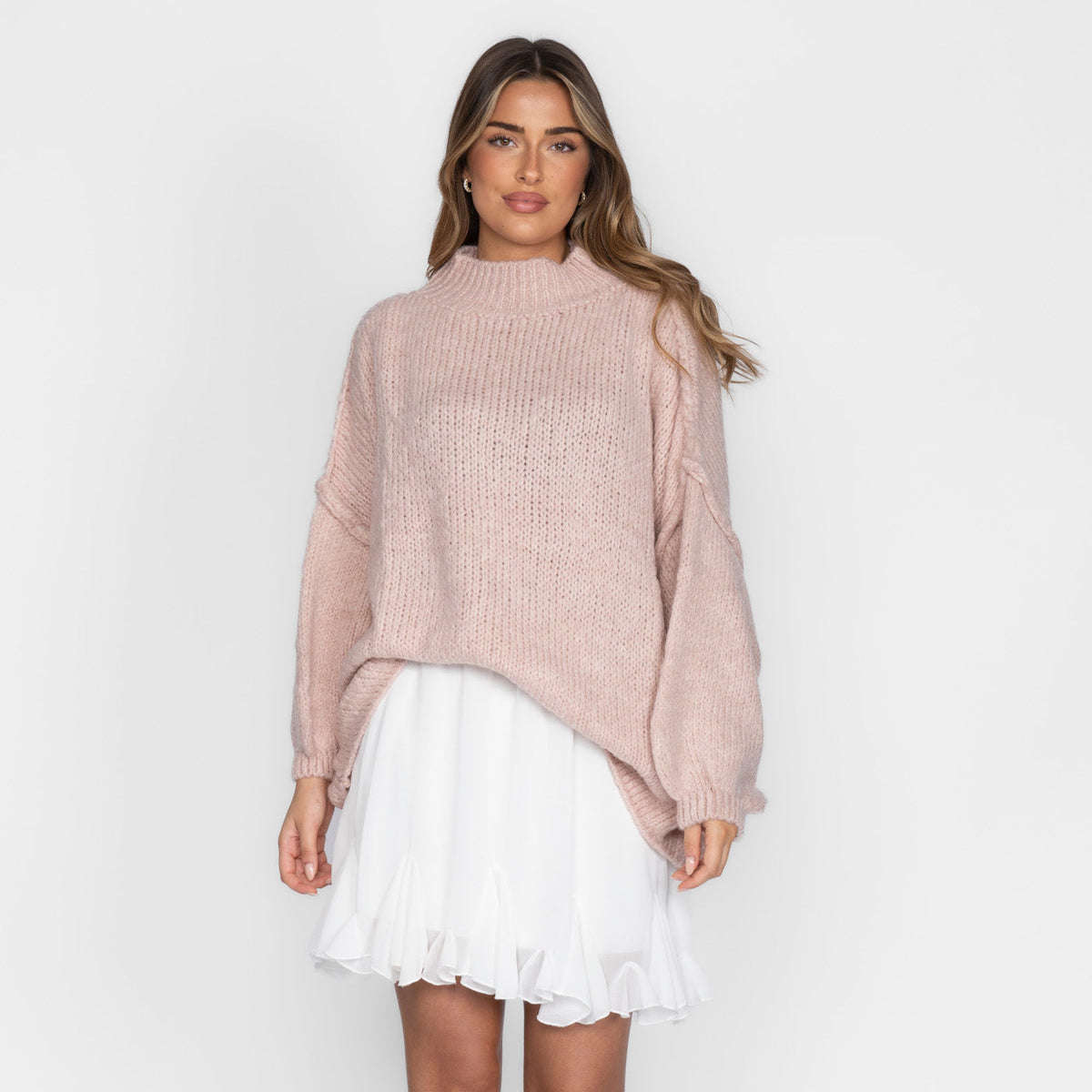 Jersey Oversize de Cuello Alto Úrsula
