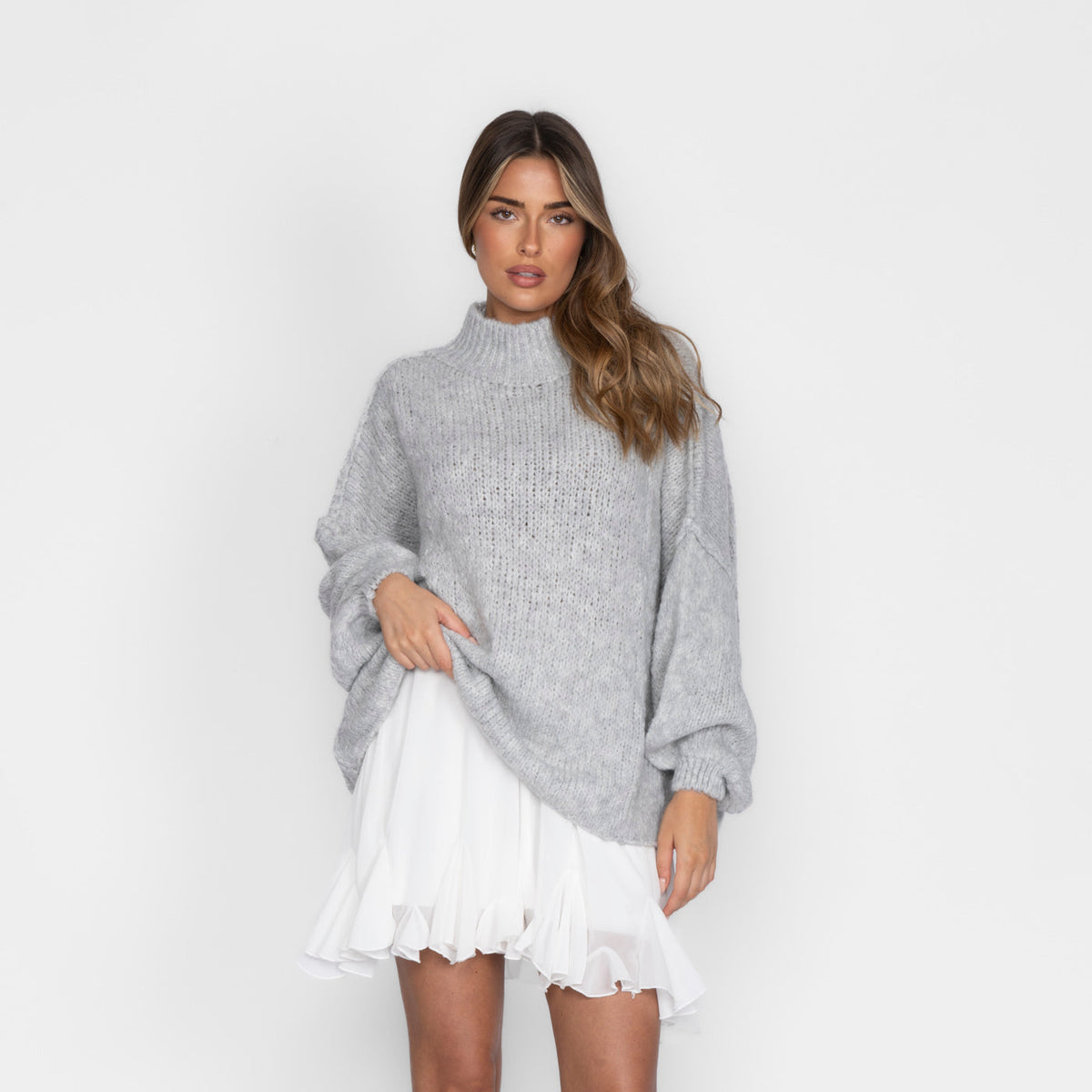 Jersey Oversize de Cuello Alto Úrsula