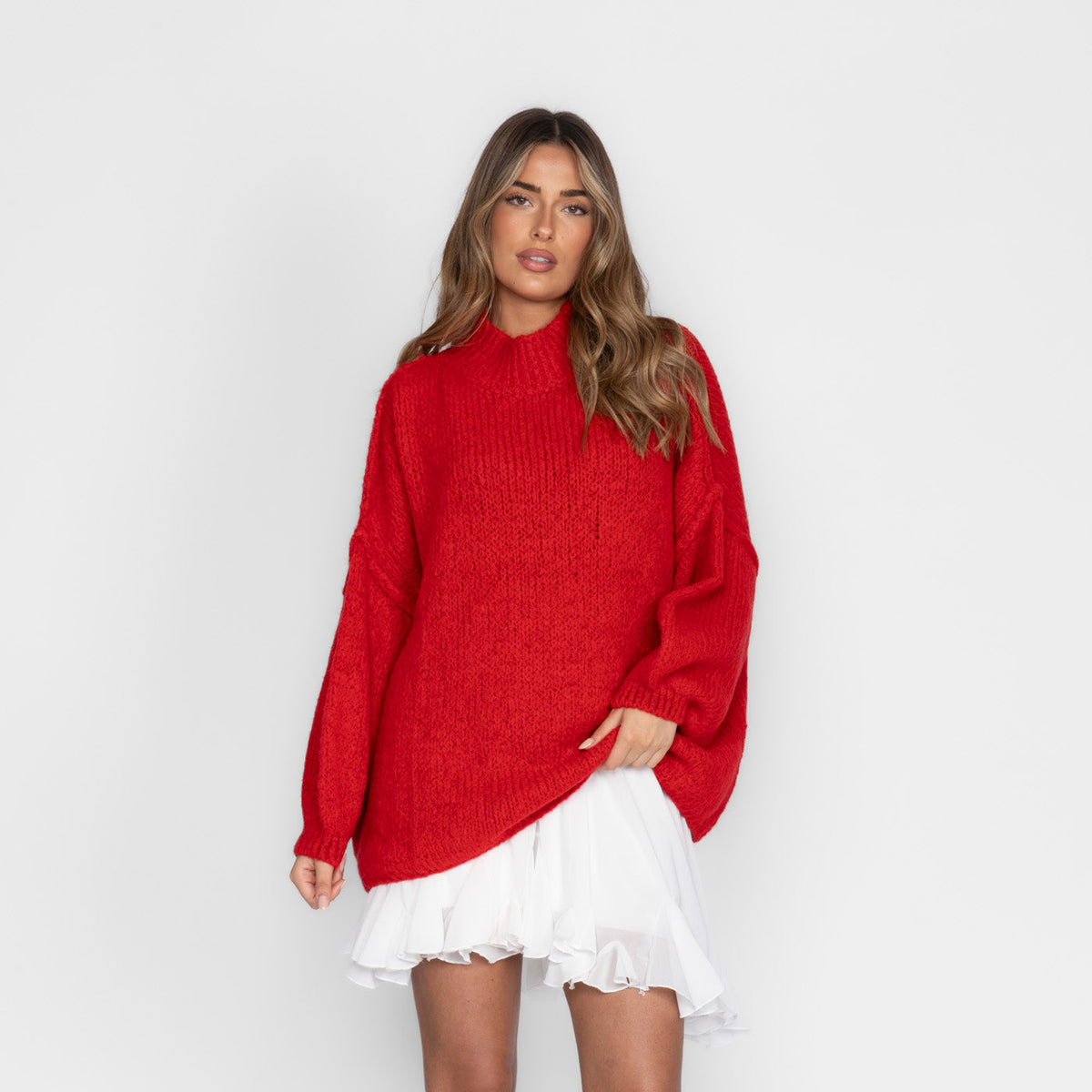Jersey Oversize de Cuello Alto Úrsula