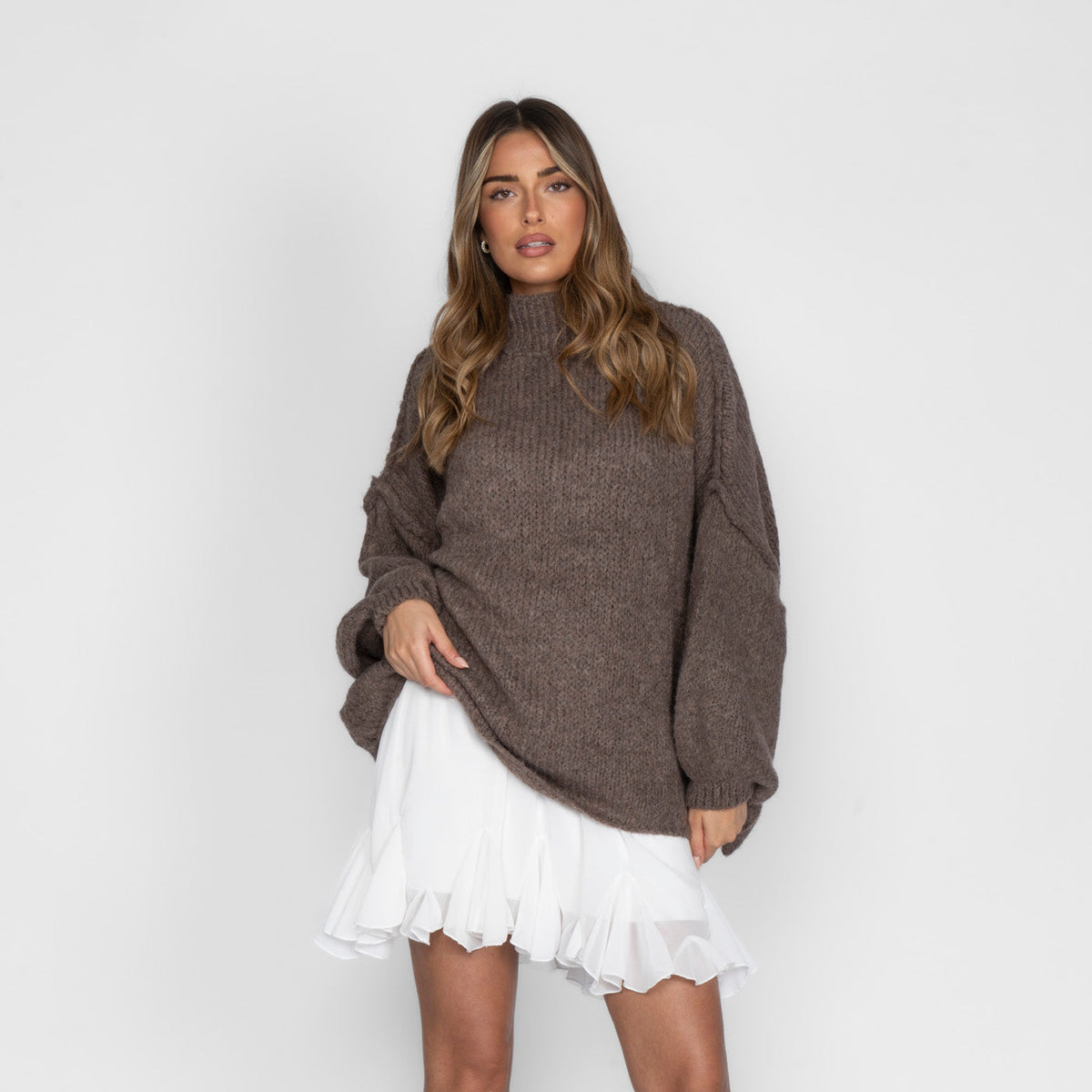 Jersey Oversize de Cuello Alto Úrsula