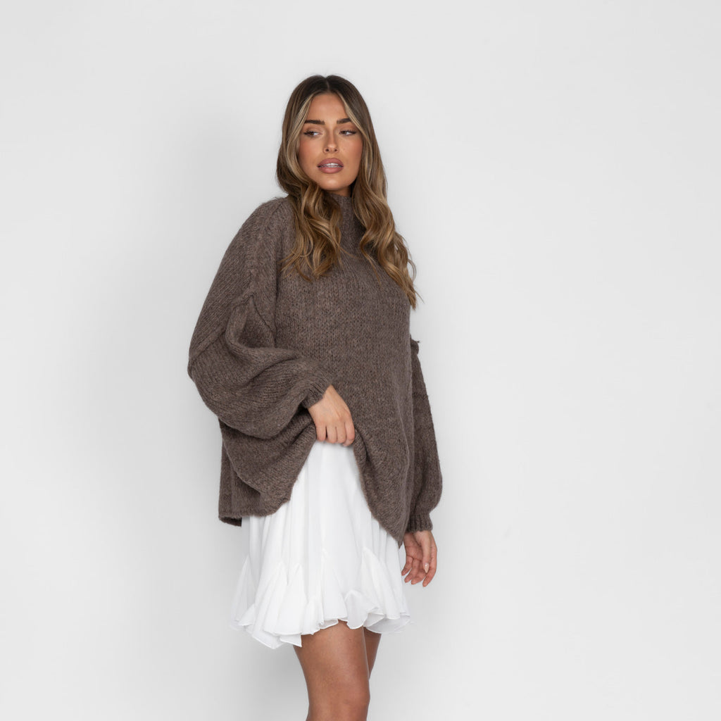 Jersey Oversize de Cuello Alto Úrsula