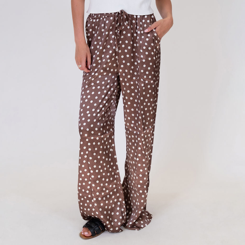 Pantalón Satinado Ancho Aroa