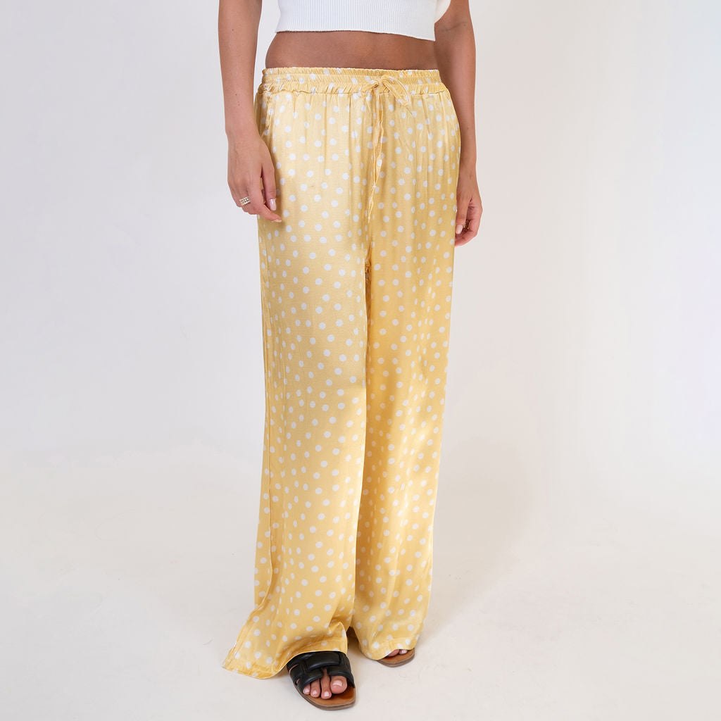 Pantalón Satinado Ancho Aroa