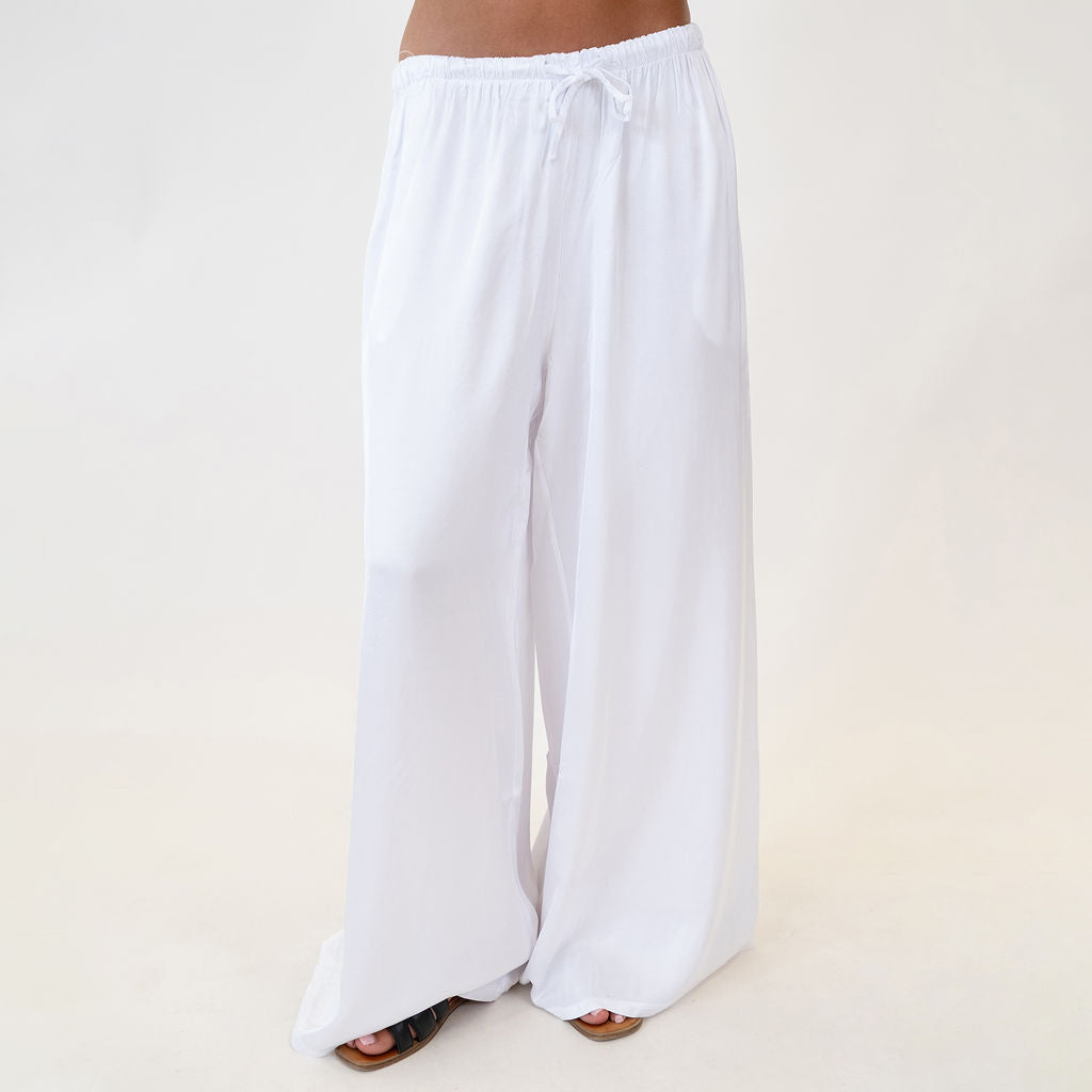 Pantalón Satinado Pierna Extra Ancha Leire