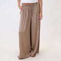Pantalón Satinado Pierna Extra Ancha Leire