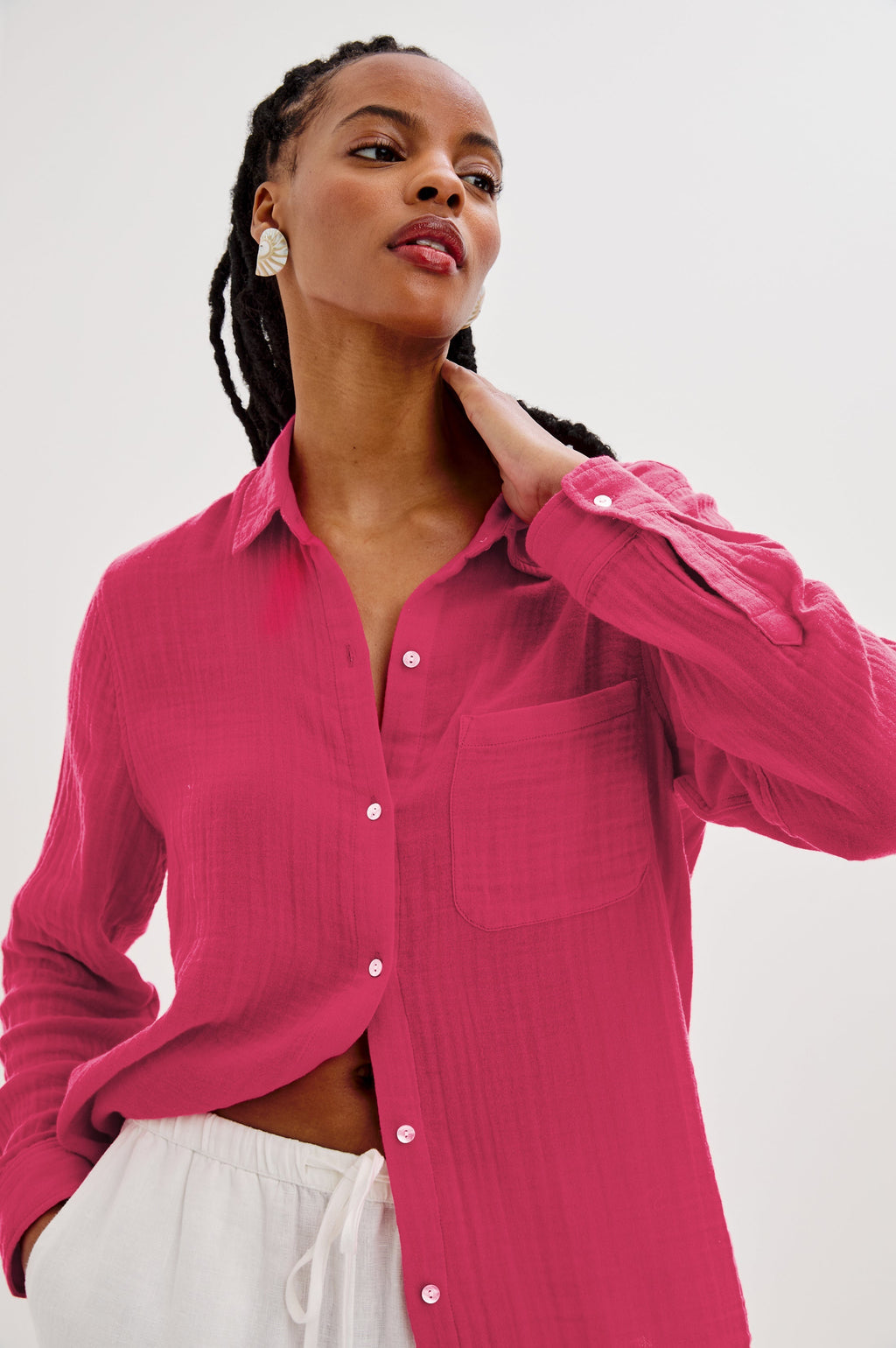 ELLIS SHIRT - RASPBERRY