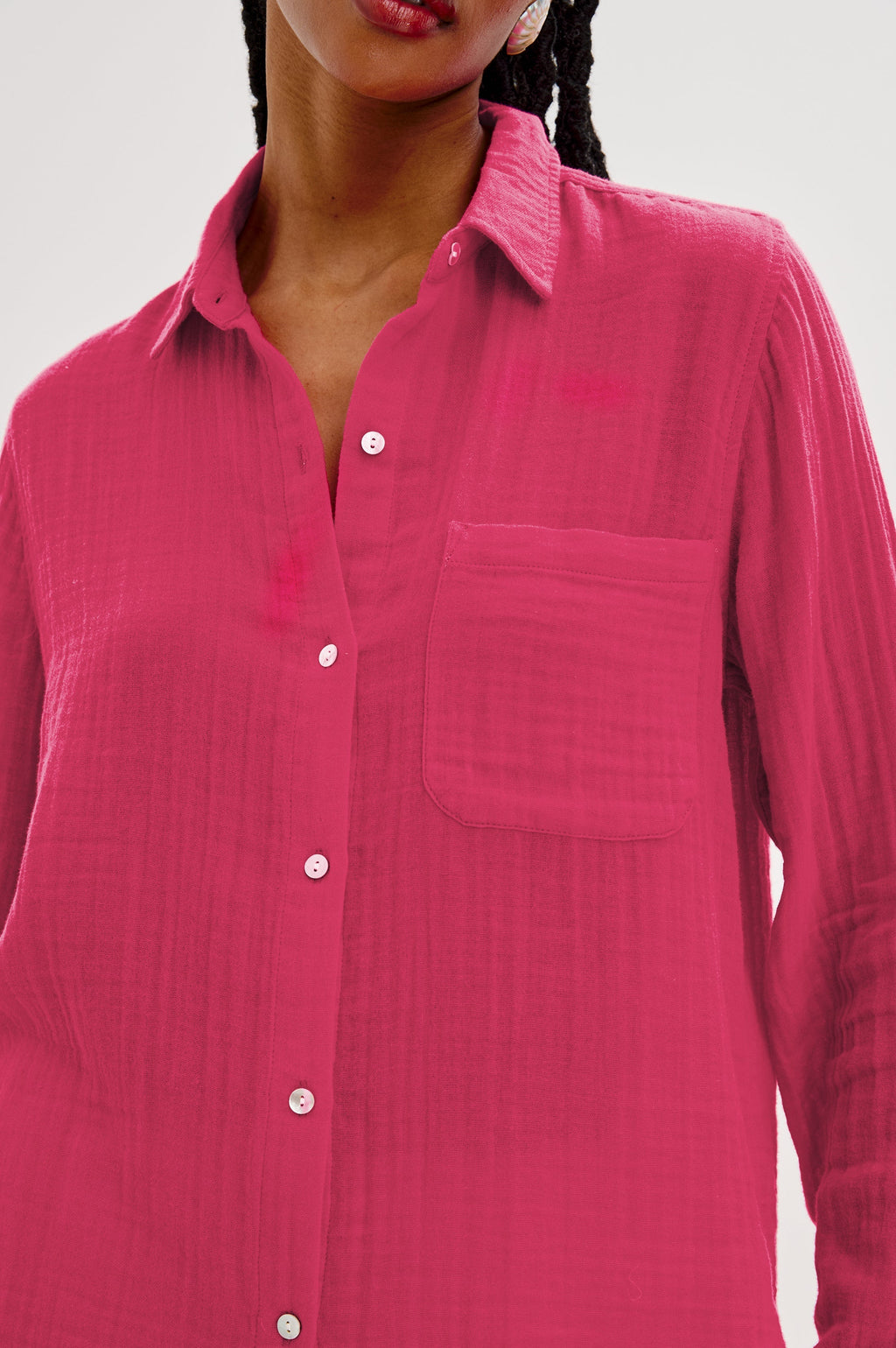 ELLIS SHIRT - RASPBERRY