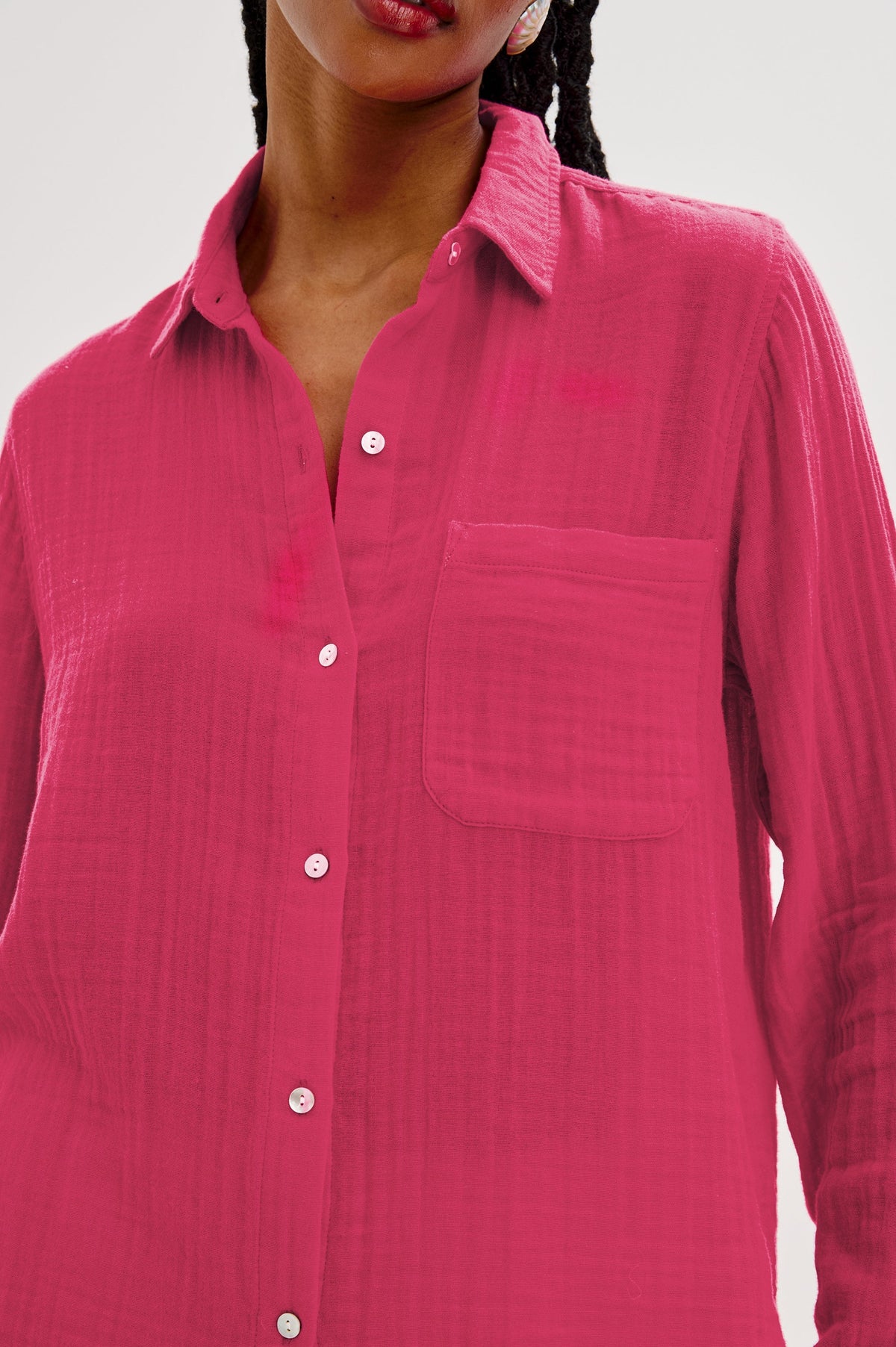 ELLIS SHIRT - RASPBERRY