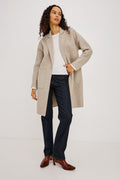 EVEREST COAT - OAT HERRINGBONE