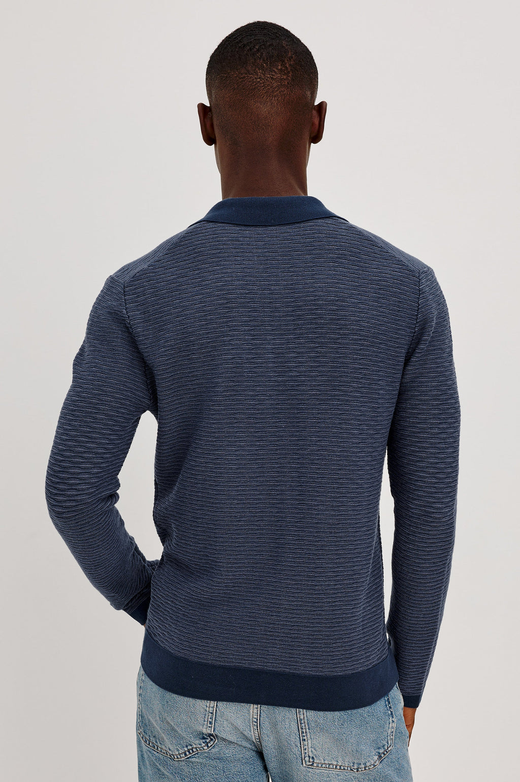 FULTON SWEATER - NAVY WAVE