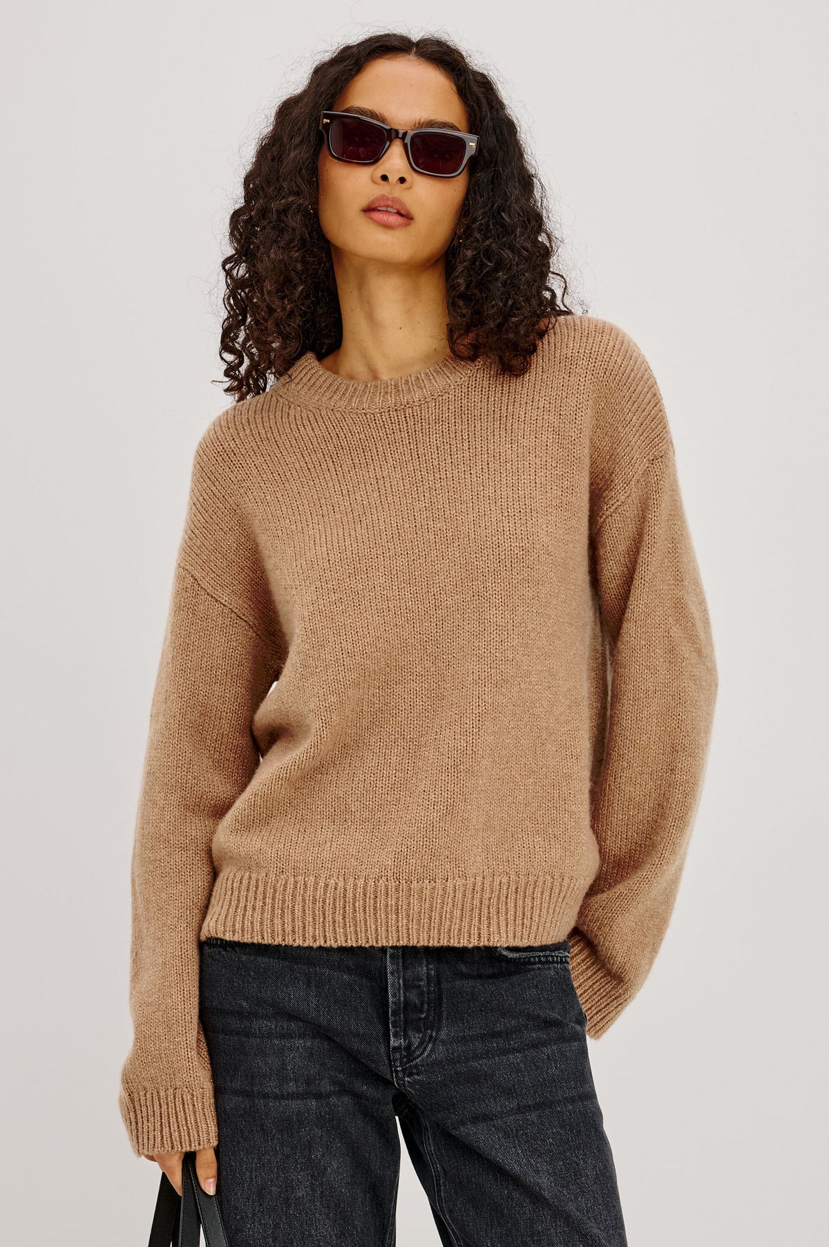 HELLY SWEATER - HEATHER CAMEL