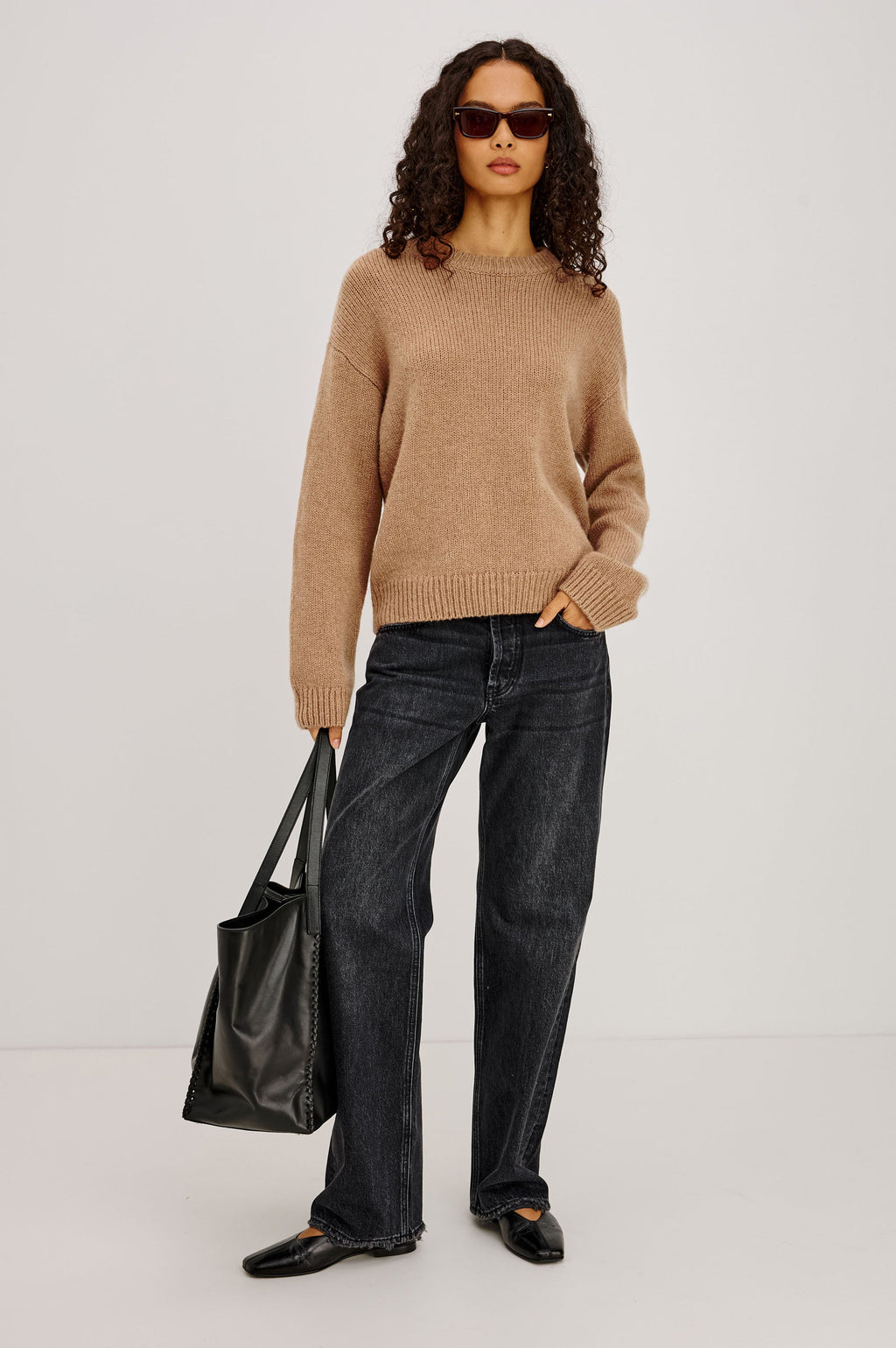 HELLY SWEATER - HEATHER CAMEL
