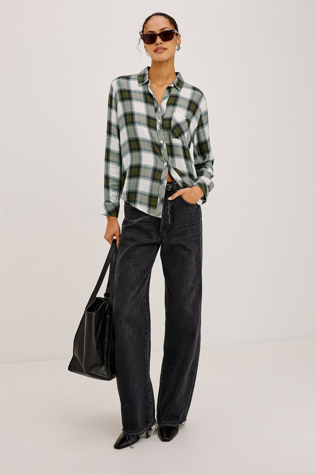 HUNTER SHIRT - OLIVE IVORY