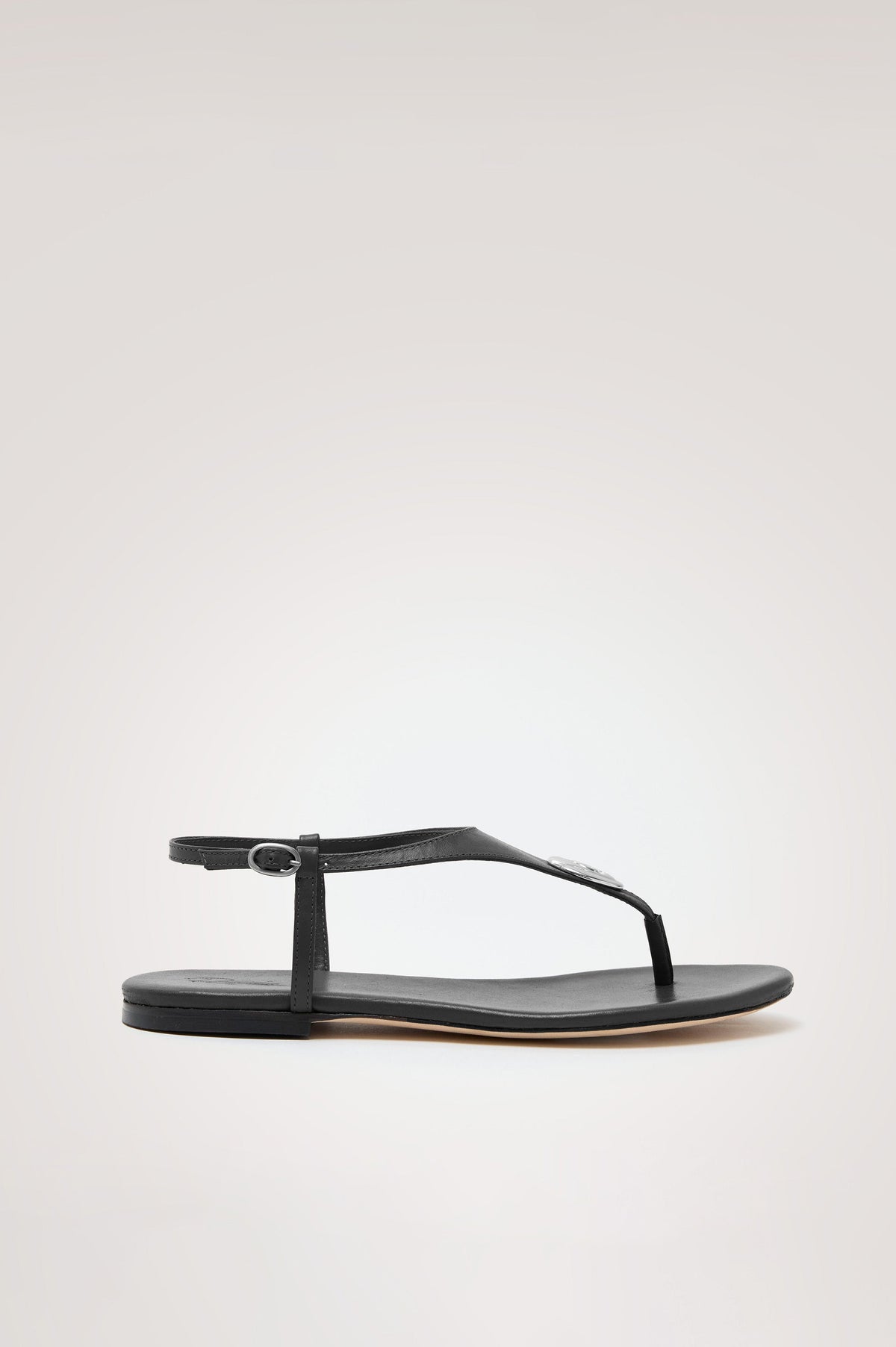 LAGOS SANDAL - BLACK LEATHER