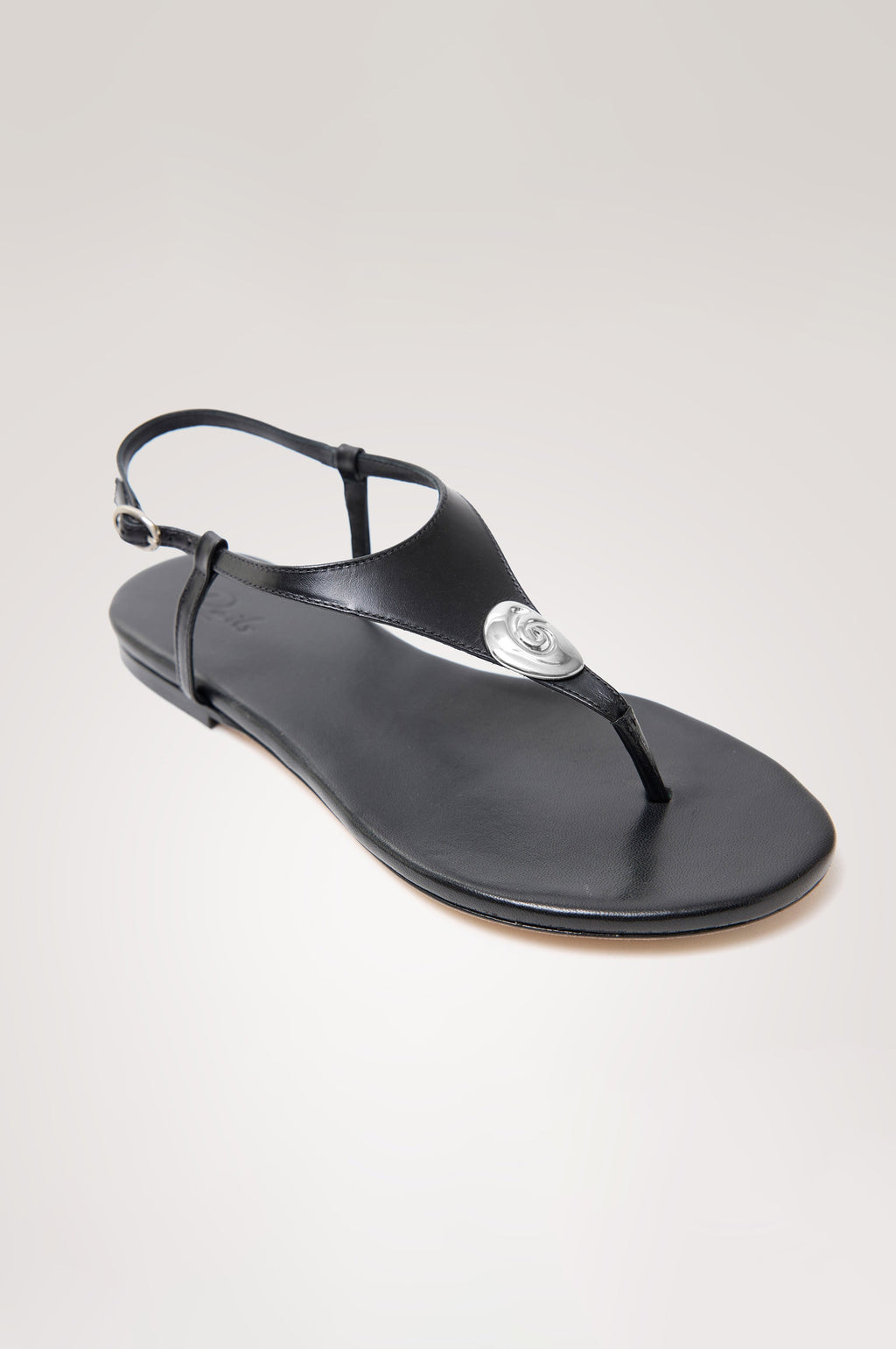 LAGOS SANDAL - BLACK LEATHER