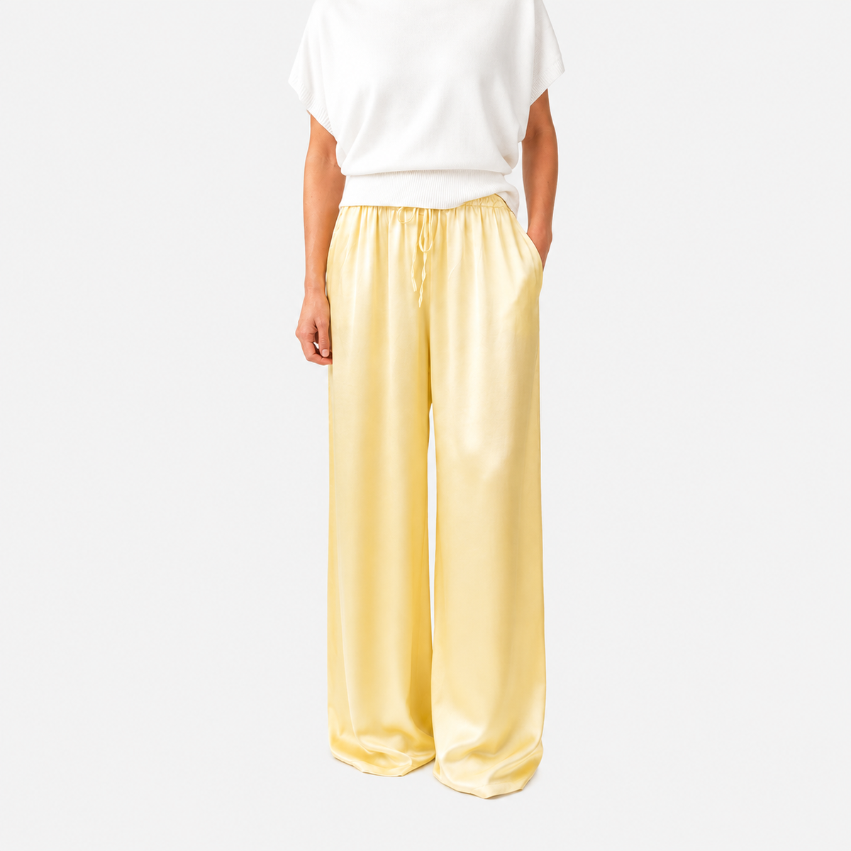 Pantalón Satinado Ancho Aroa