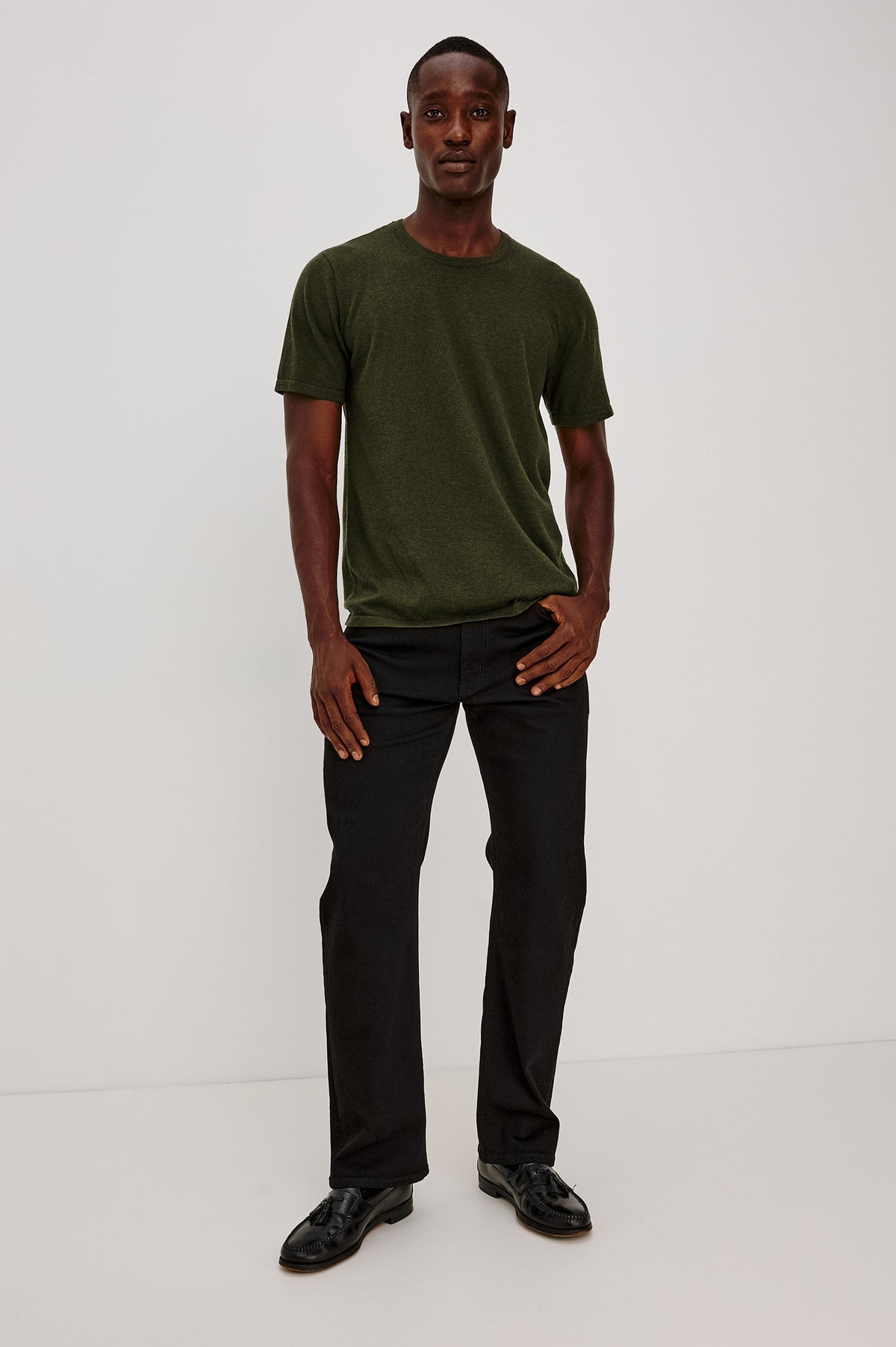 MASON COTTON CASHMERE T-SHIRT - HEMLOCK