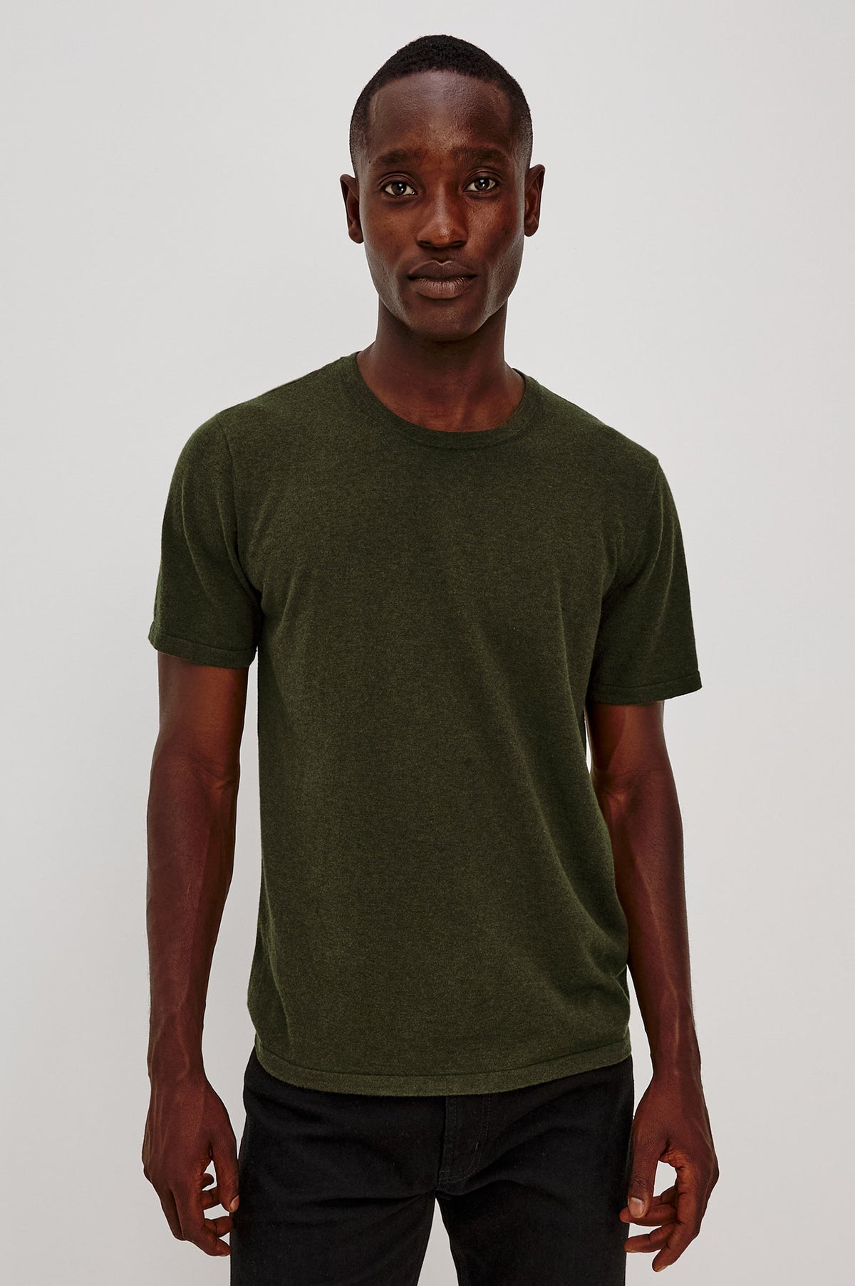 MASON COTTON CASHMERE T-SHIRT - HEMLOCK