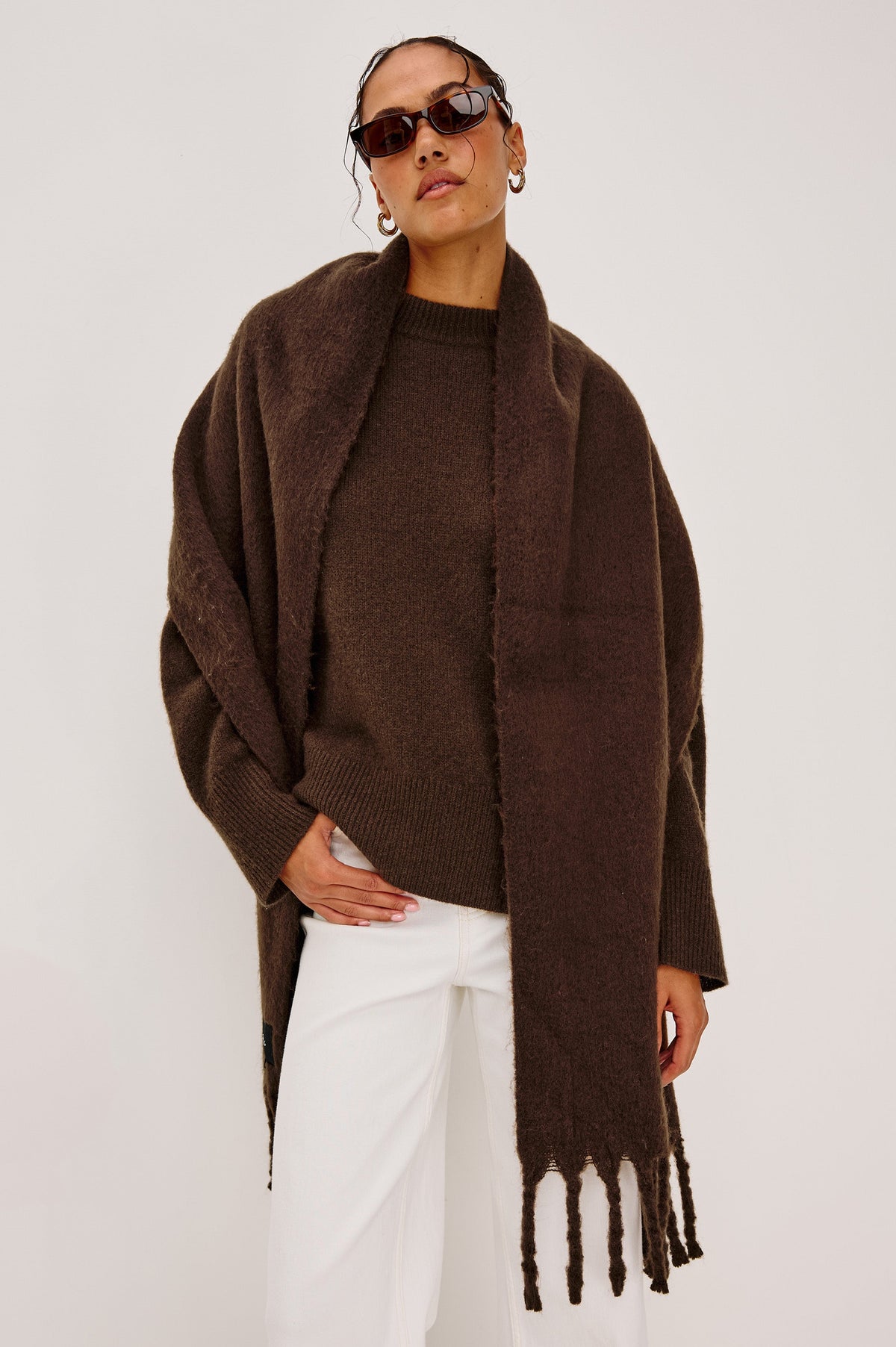 OSLO SCARF - WALNUT