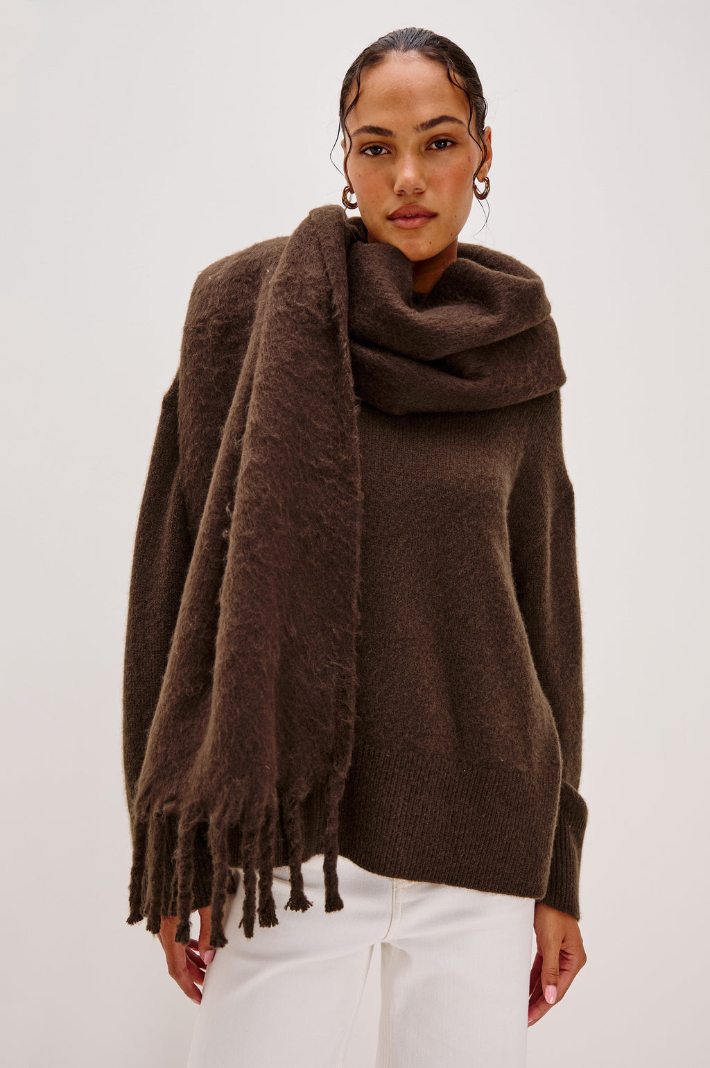 OSLO SCARF - WALNUT