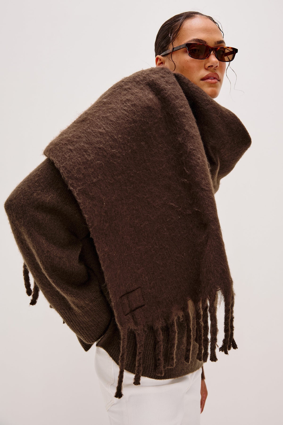 OSLO SCARF - WALNUT