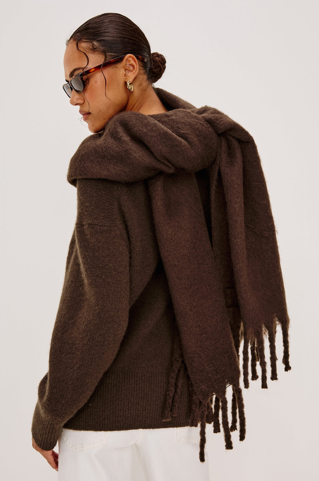 OSLO SCARF - WALNUT